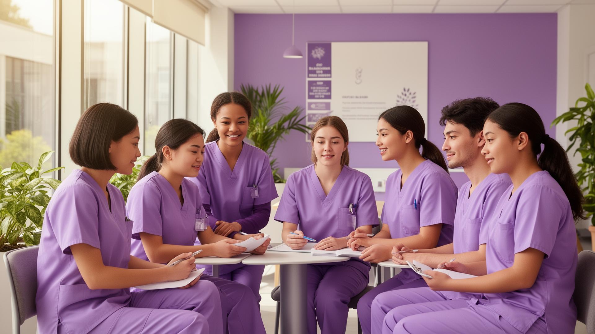 Behavioral health students in a supportive learning environment