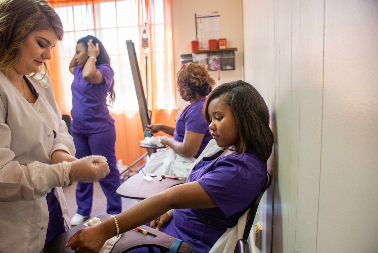 Behavioral health students training together